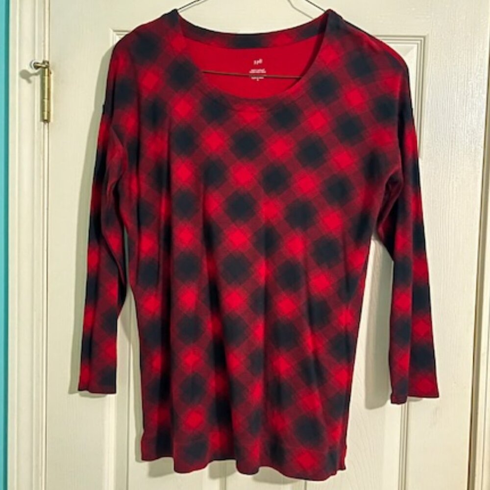 J Jill Plaid Tunic